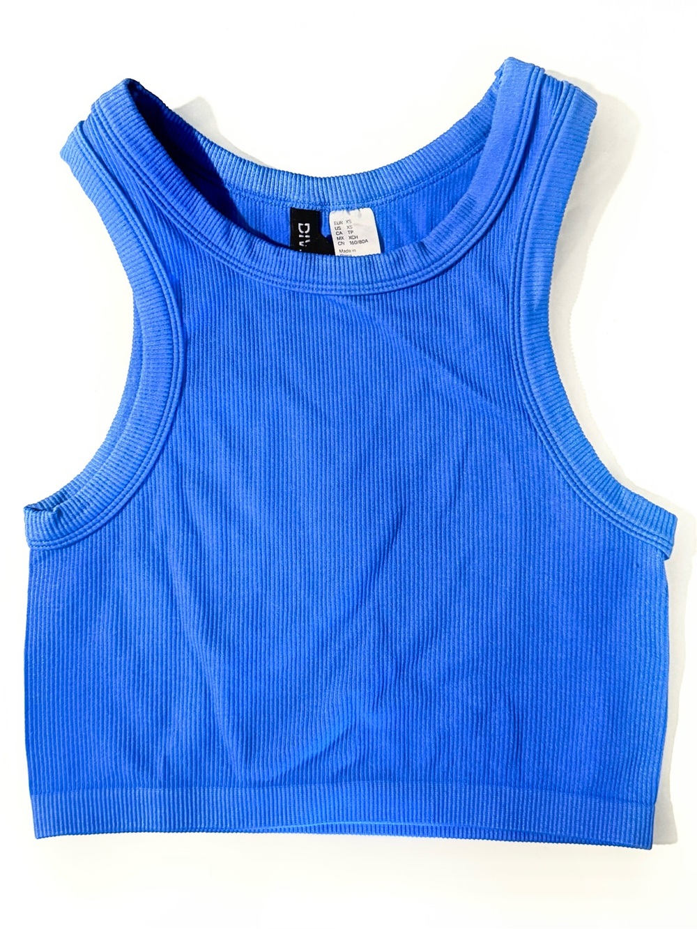 H&M Women’s Ribbed Crop Tank Top Size XS